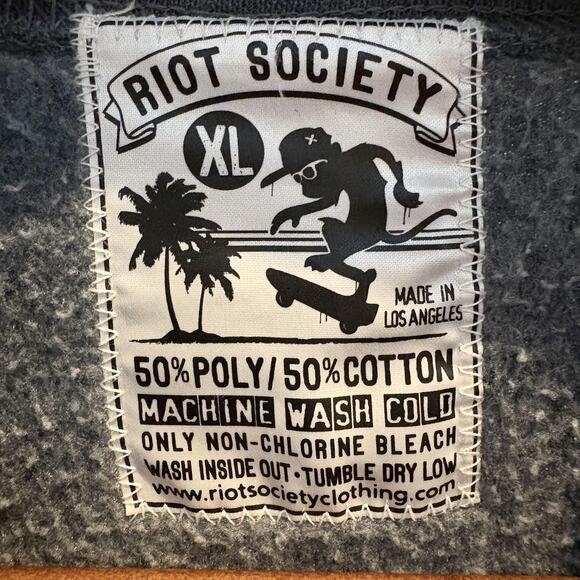 Riot Society Sweatshirt Mens XL Panda Elephant Tie Dye Crewneck Pullover Graphic - Picture 2 of 9